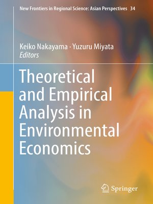 cover image of Theoretical and Empirical Analysis in Environmental Economics